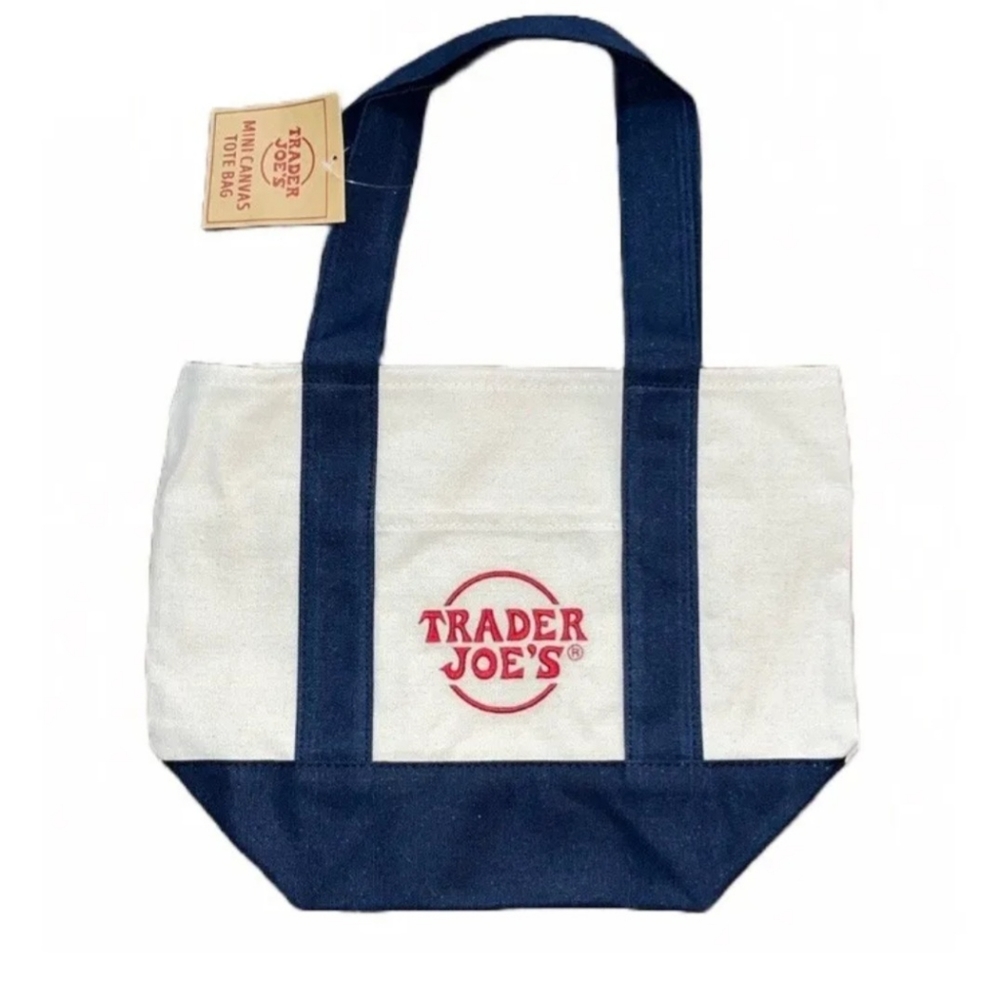 Viral Trader Joe's Mini canvas tote bag